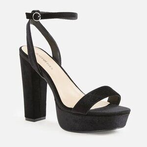 JustFabulous Tempeste Platform Sandal Black Sz 9 JustFab NIB